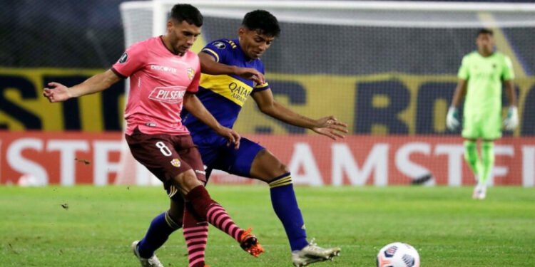 Boca no pasó del empate ante Barcelona de Ecuador