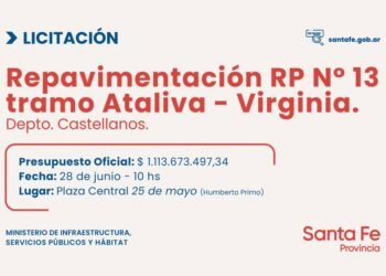 Licitan por más de mil millones de pesos la repavimentación de una ruta clave en la región
