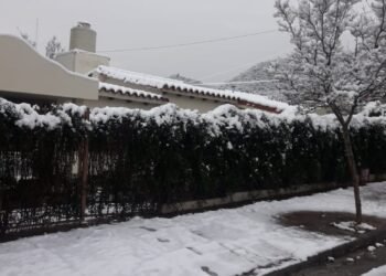 Una nevada histórica cubrió de blanco a Córdoba