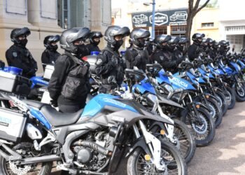 Entregaron 19 motocicletas a la Unidad Regional V de Policía. ¿Cuántas quedan en Rafaela?