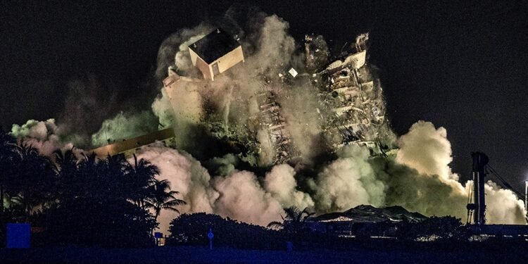 Demolieron lo que quedaba del edificio en Florida