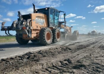 Comenzaron a ejecutar la repavimentación de la RP 13, entre Ataliva y Virginia