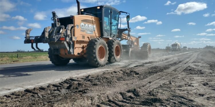 Comenzaron a ejecutar la repavimentación de la RP 13, entre Ataliva y Virginia