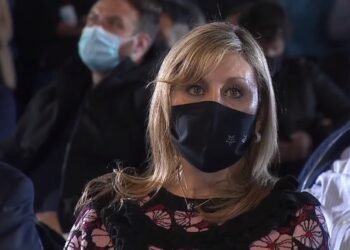 Sacnun asistió al cierre de campaña del Frente de Todos en Tecnópolis