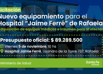 Comprarán equipos médicos por 90 millones de pesos para el Hospital Jaime Ferré