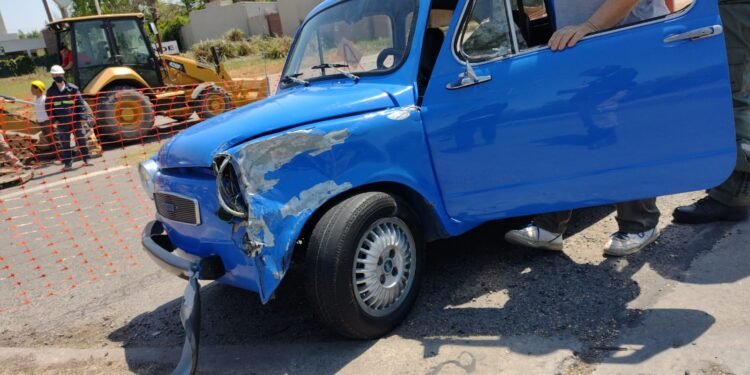 Susto para el conductor de un Fitito en el acceso Sur