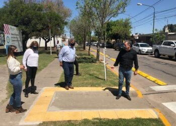 La ministra Frana recorrió las obras de ciclocarriles y ciclovías