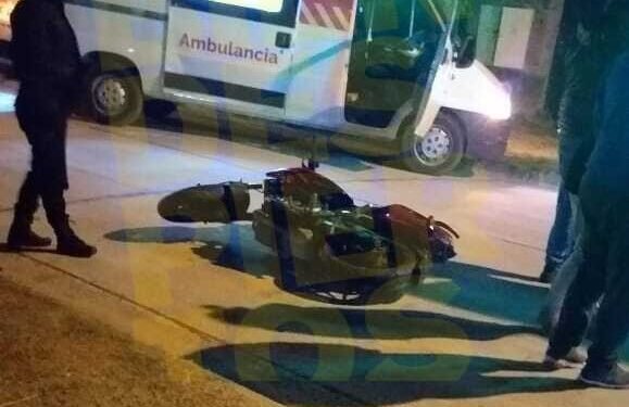Está grave un motociclista accidentado en la noche del jueves