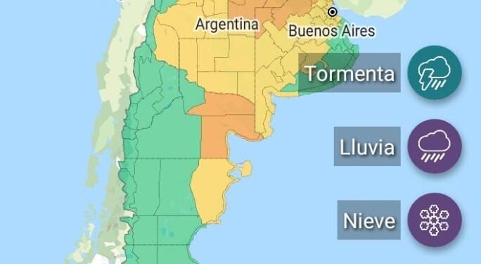Atención con el clima: alerta naranja nivel 2 para la región de Rafaela