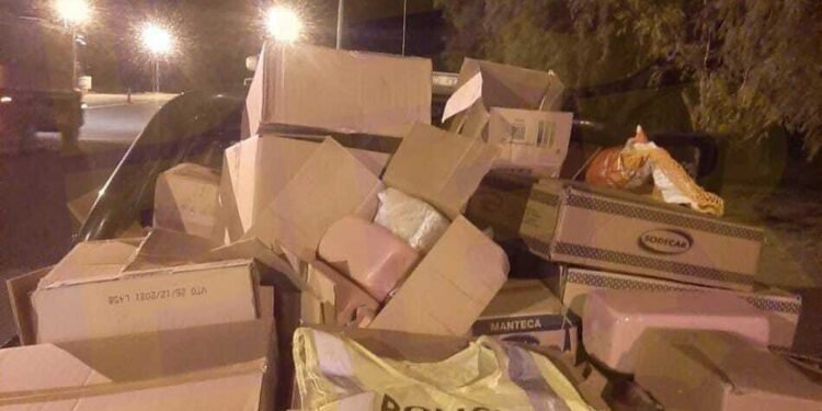 Camionero rafaelino llevaba una tonelada de alimentos sin cadena de frío