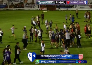 Barranquitas de fiesta, tras el campeonato logrado por Sportivo Norte