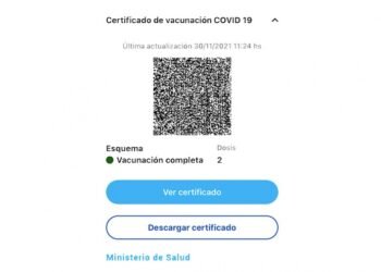 Habilitan la descarga del certificado digital de vacunación