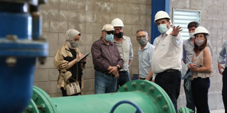 Realizan trabajos en la planta potabilizadora del nuevo acueducto Desvío Arijón-Rafaela