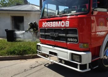 Bomberos debieron asistir a un domicilio de barrio Amancay