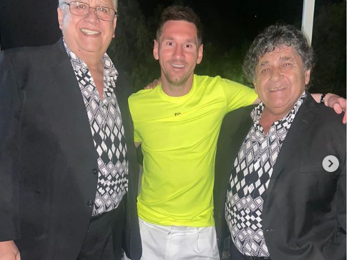 Messi organizó una fiesta con Los Palmeras