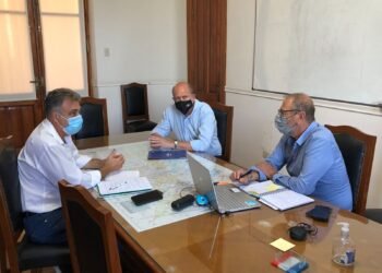 Castellano se reunió con Perotti y Corach para planificar más obras para Rafaela