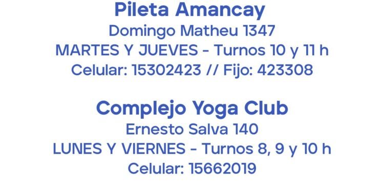 En marzo volverá el programa de natación para adultos mayores