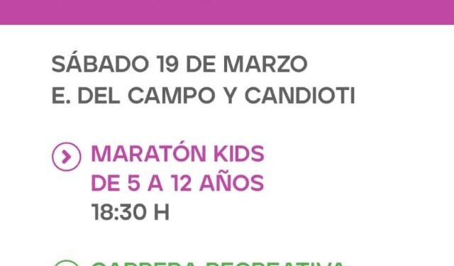 Rafaela Corre de Noche y Maratón Kids, en el cierre del programa “Verano Acá”