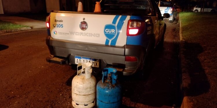 En labor coordinada, Centro de Monitoreo, GUR y Policía recuperaron dos garrafas