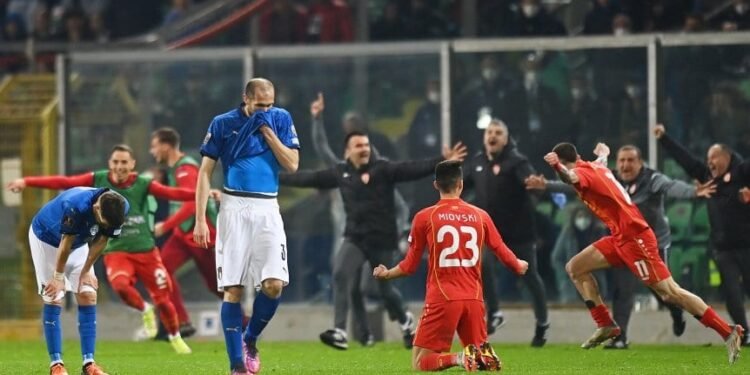 Macedonia del Norte dio el golpe y dejó a Italia sin Mundial de Qatar 2022