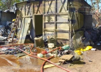 Incendio en una vivienda precaria de barrio Barranquitas