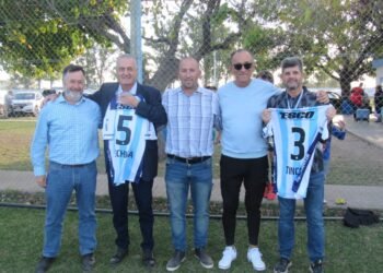 Visita de lujo: Gustavo Alfaro pasó por el predio de Atlético