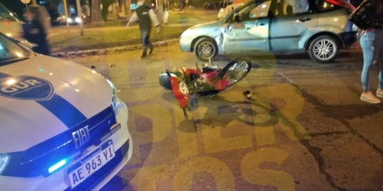 Fuerte accidente en la noche del sábado