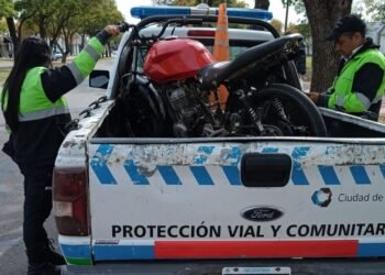 Le secuestraron la moto porque transitaba en condiciones irregulares