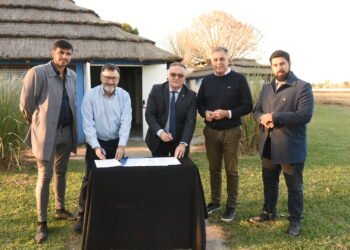 Firmaron el comodato con Atlético para el funcionamiento de la Escuela de Policía