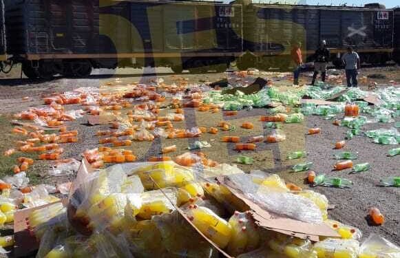 Un tren del NCA chocó contra un camión en el Camino Público 5