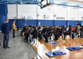 Se realizó el primer curso de RCP y primeros auxilios en Rafaela en Acción