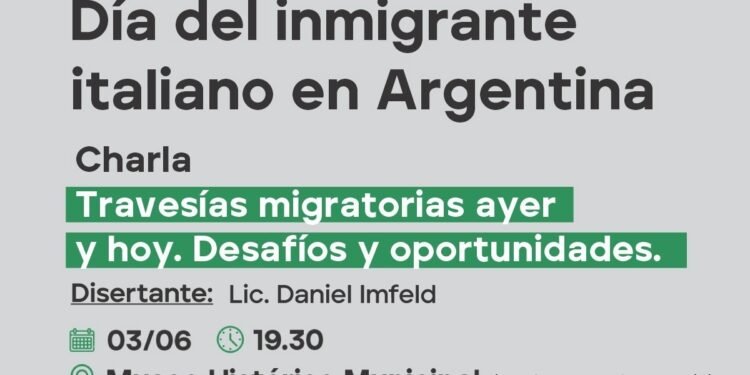 Charla por el Día del Inmigrante Italiano en Argentina