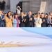 Perotti presidió el acto en el Monumento a la Bandera