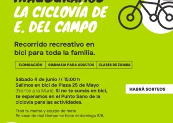 Actividades por la nueva ciclovía y puesta en valor de Estanislao del Campo