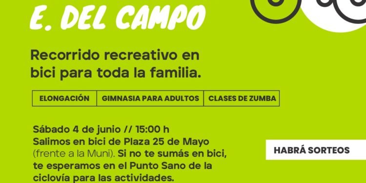 Actividades por la nueva ciclovía y puesta en valor de Estanislao del Campo