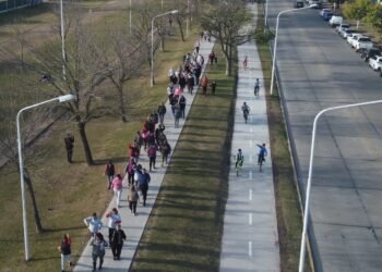 Con un evento especial inauguraron las remodelaciones en la Ciclovía Sur
