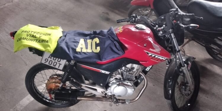 Secuestraron una moto con guarismos adulterados