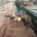Avanzan los trabajos en el entubado del canal Sur