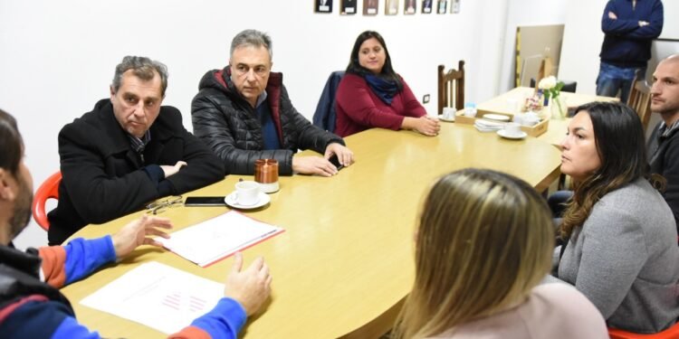 Castellano y Capitani recorrieron las instalaciones del Club 9 de Julio