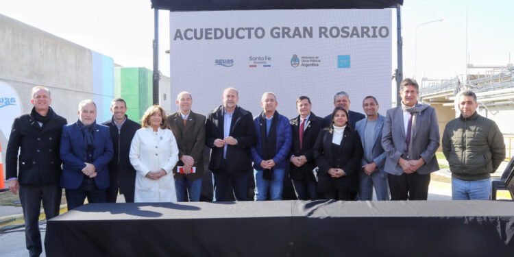 Perotti sobre el Acueducto Gran Rosario: “El agua potable es un derecho humano y priorizamos estas inversiones”