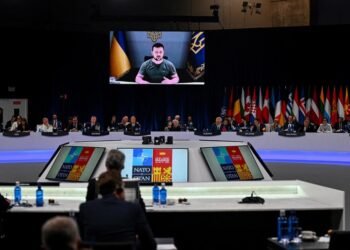 Zelenski reprochó a la OTAN su apoyo «insuficiente» ante Rusia y le pidió más armas