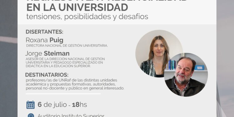 UNRaf: Jornada sobre los desafíos del trabajo docente en la vuelta a la presencialidad