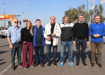 Perotti acompañó el evento del TC 2000 en Rafaela