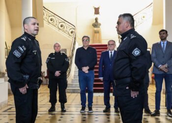 Ya está en funciones la nueva dupla que comanda la Regional V de Policía