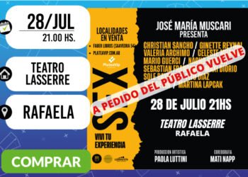 A pedido del público vuelve Sex a Rafaela