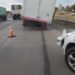 Un camión perdió dos ruedas en pleno tramo urbano de la 34