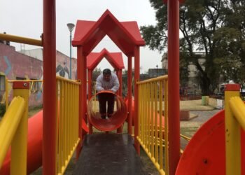 Realizan tareas de mantenimiento en el Parque Islas Malvinas