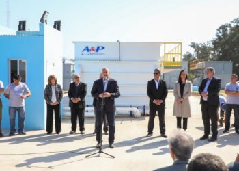 Perotti inauguró la ampliación de la planta de agua potable de Tostado