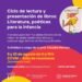 Agosto. Ciclo de lectura: Literatura, poéticas para la infancia
