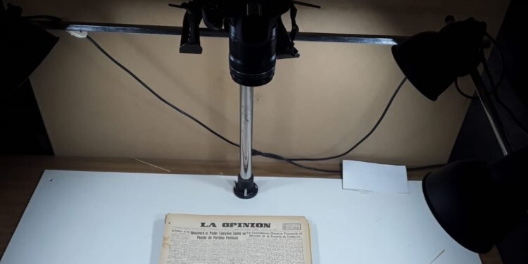 Digitalizan los archivos del diario La Opinión